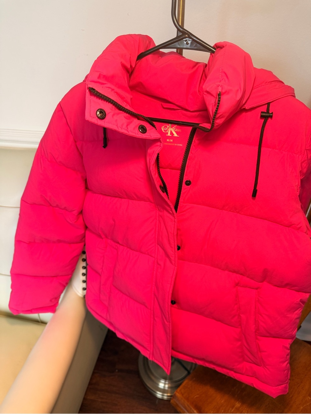 Calvin Klein Hot Pink Quilted Puffer Jacket | M | NWOT